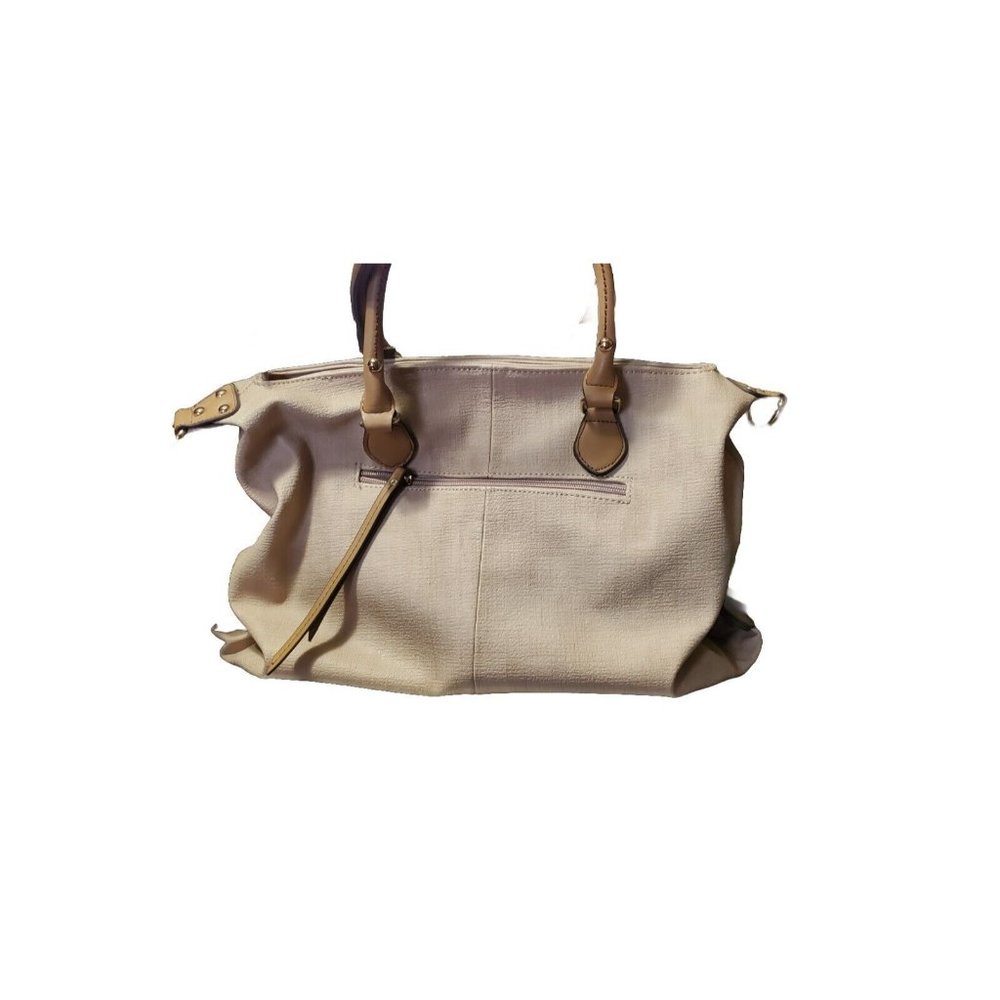 CHICOS Justin Demin CANVAS TOTE BAGE PURSE 14x10x6 Hipster Shoulder Hobo